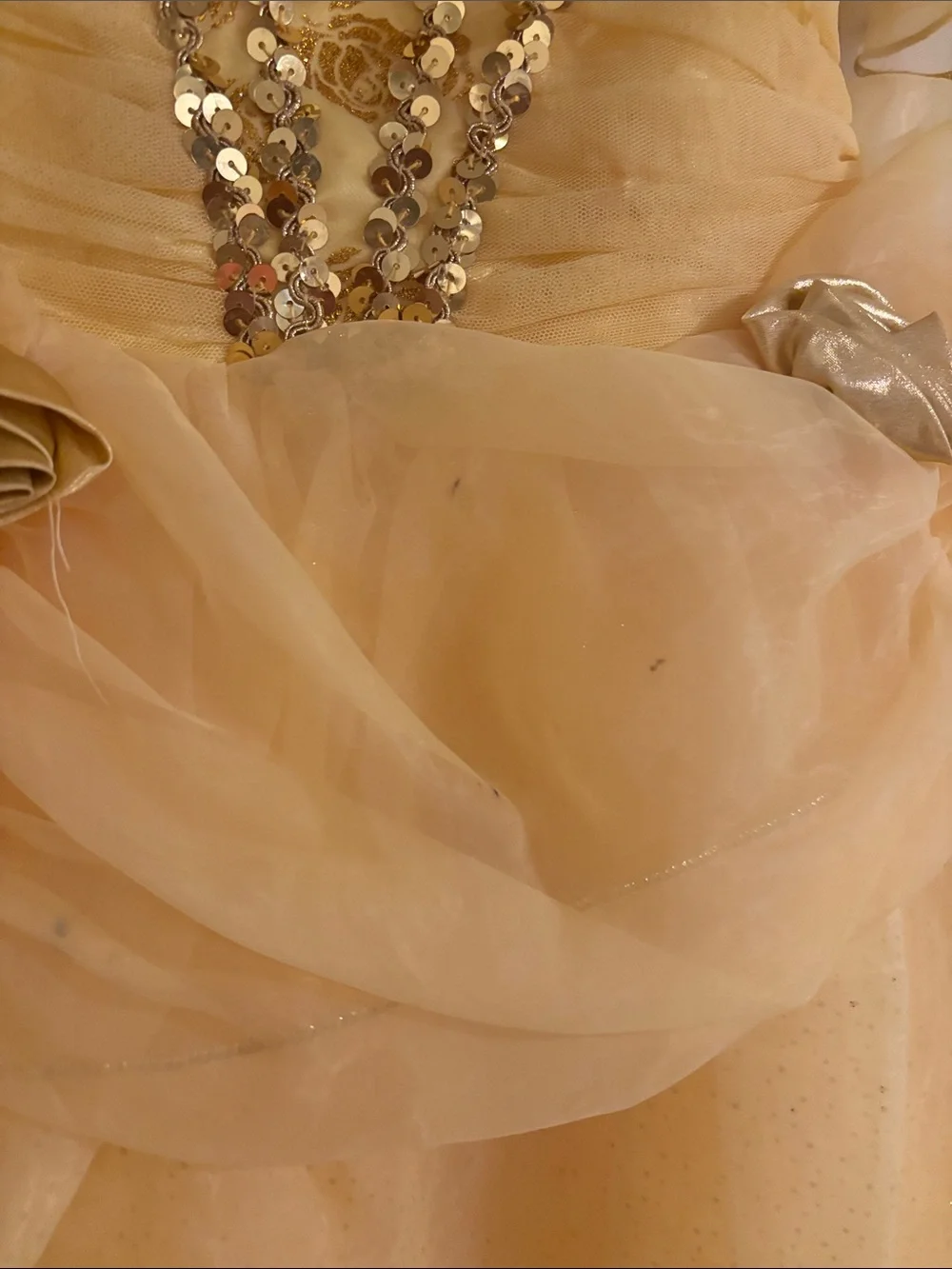 Disney Yellow belle Princess Ball Gown Kids Costume